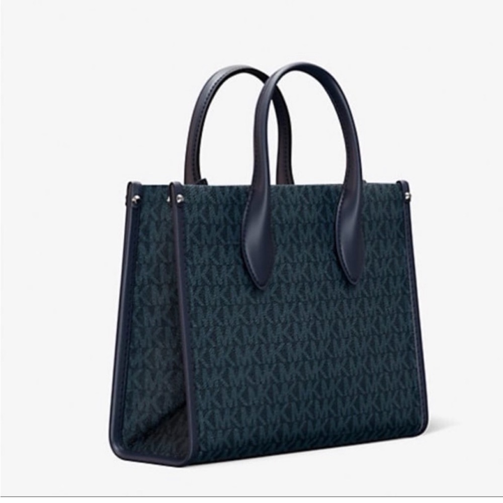 Michael Kors Small Mirella Tote Shoulder Crossbody Bag Admiral - Picture 5 of 5